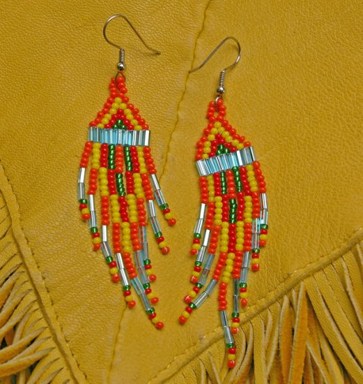 Montana made Beaded Earrings #30