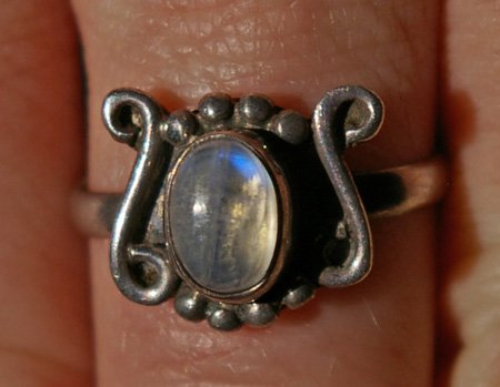 Sterling Silver Moonstone Ring