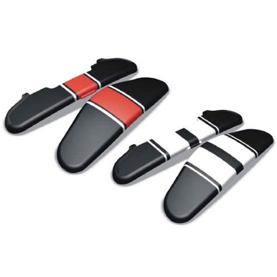 Custom Caps for Garmin Zumo! Racing Stripes!