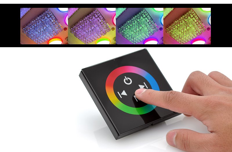 RGB LED Controller - Glass Touch Panel-free world ship