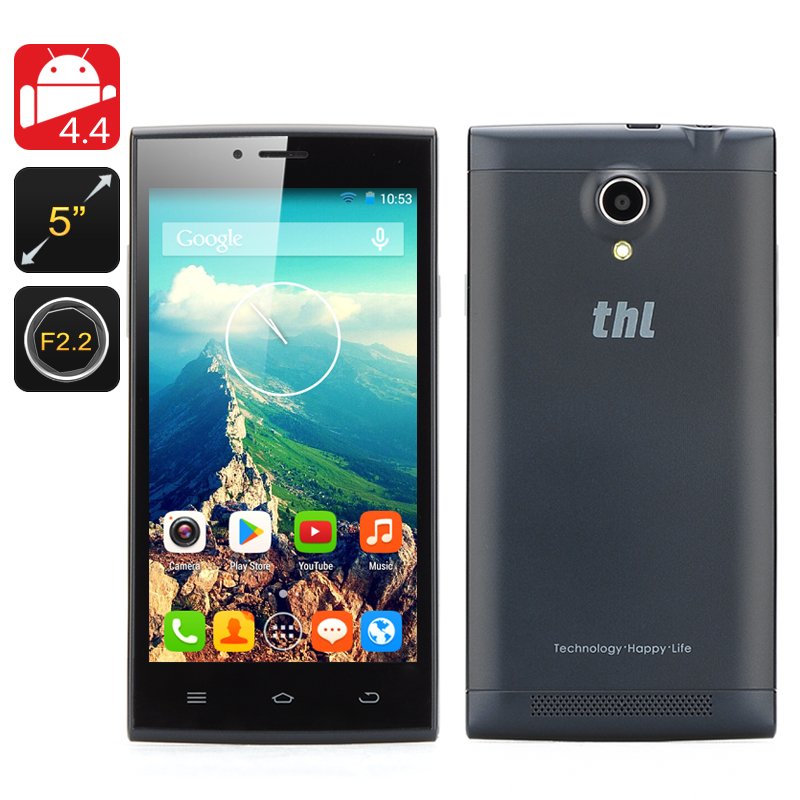 THL T6 Pro 5 Inch Phone - (Black)-Free world ship
