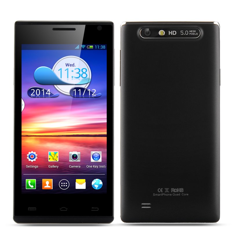 4.5 Inch Smartphone Tutuila (Black) Free world ship
