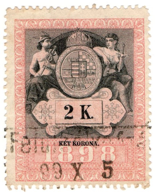 (I.B) Austria/Hungary Revenue : Stempelmarke 2K