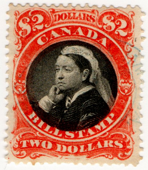 (I.B) Canada Revenue : Bill Stamp $2