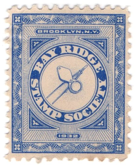 (I.B) US Cinderella : Bay Ridge Stamp Society (Brooklyn 1932)