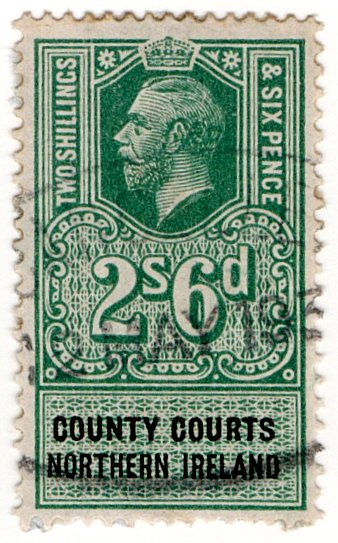 (I.B) George V Revenue : County Courts (Northern Ireland) 2/6d