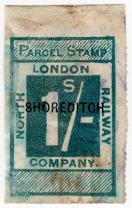 (I.B) North London Railway : Parcel 1/- (Shoreditch)