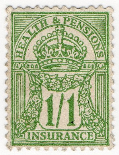(I.B) George V Revenue : Health & Pensions Insurance 1/1d