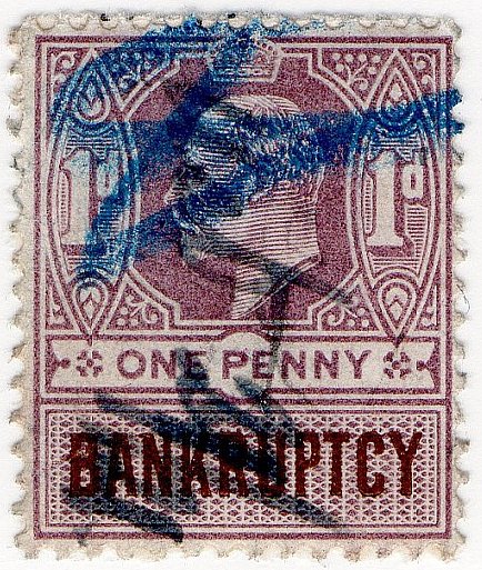 (I.B) Edward VII Revenue : Bankruptcy 1d