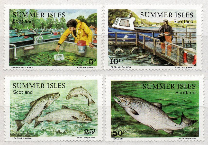 (I.B) Cinderella Collection : Summer Isles Local Post (Salmon Farming)