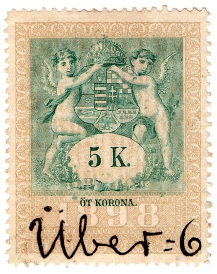 (I.B) Austria/Hungary Revenue : Stempelmarke 5k