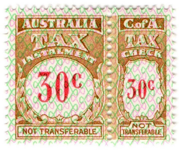 (I.B) Australia Revenue : Tax Instalment 30c