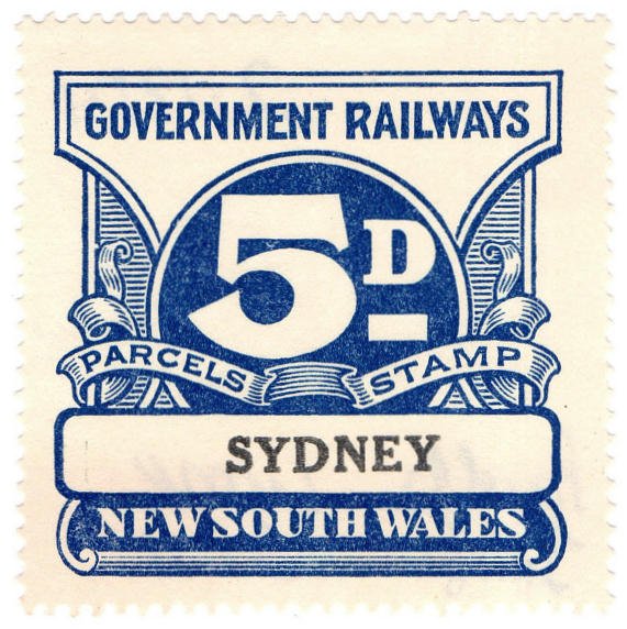 (I.B) Australia - NSW Railways Parcel 5d (Sydney)