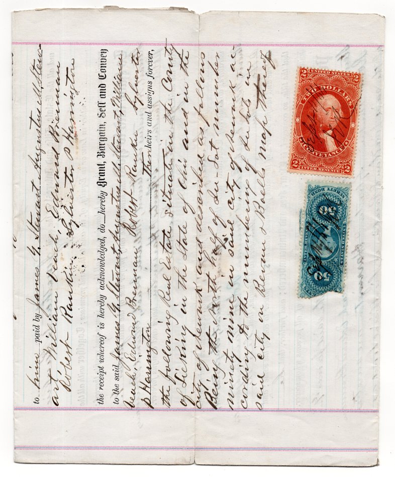 (I.B) US Revenue : Mortgage Deed (Ohio 1866) complete document