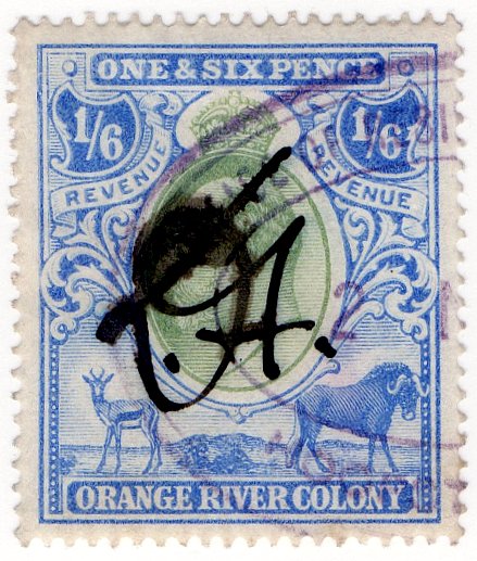 (I.B) Orange River Colony Revenue : Duty 1/6d