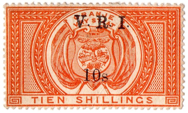 (I.B) Orange Free State Revenue : Duty 10/- (VRI)