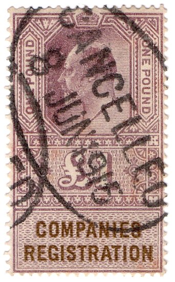 (I.B) Edward VII Revenue : Companies Registration £1