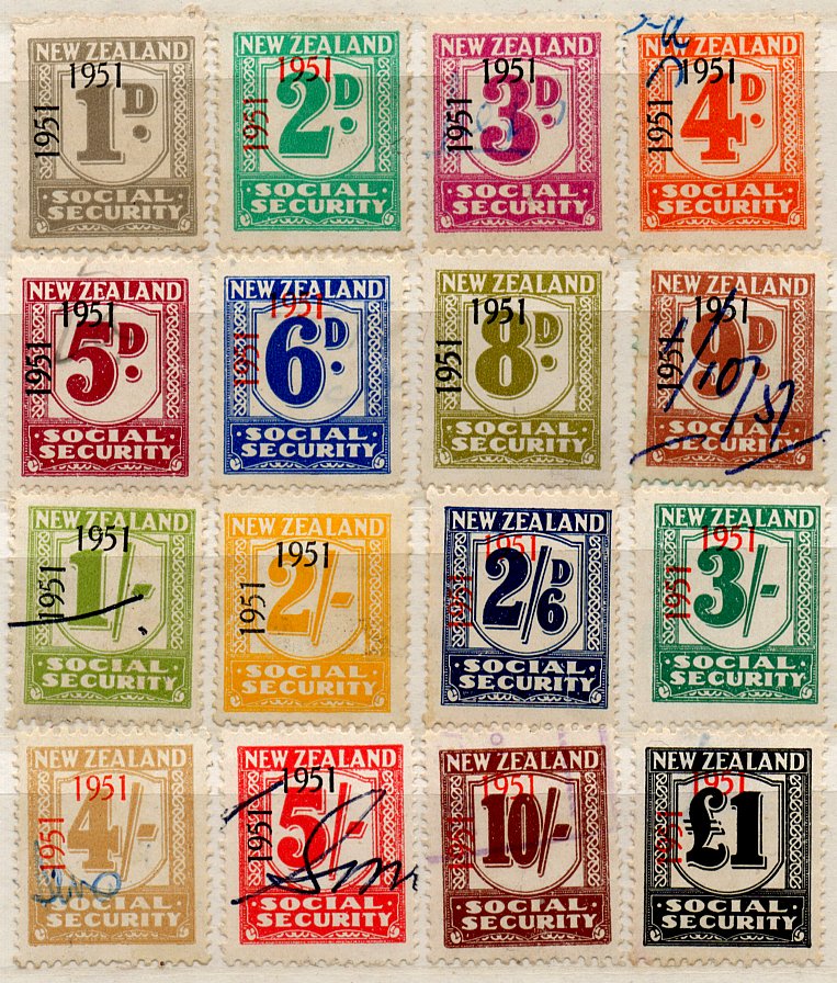 (I.B) New Zealand Revenue : Social Security Collection (1951)