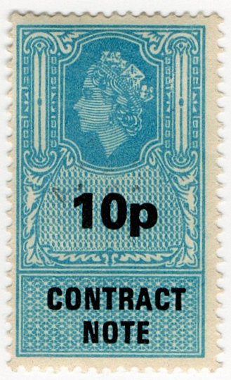 (I.B) Elizabeth II Revenue : Contract Note 10p