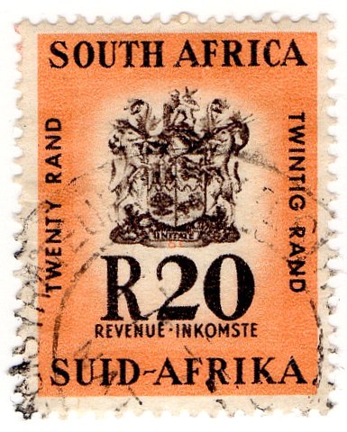 (I.B) South Africa Revenue : Duty Stamp R20