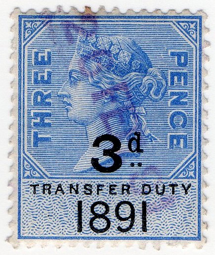 (I.B) QV Revenue : Transfer Duty 3d (1891)