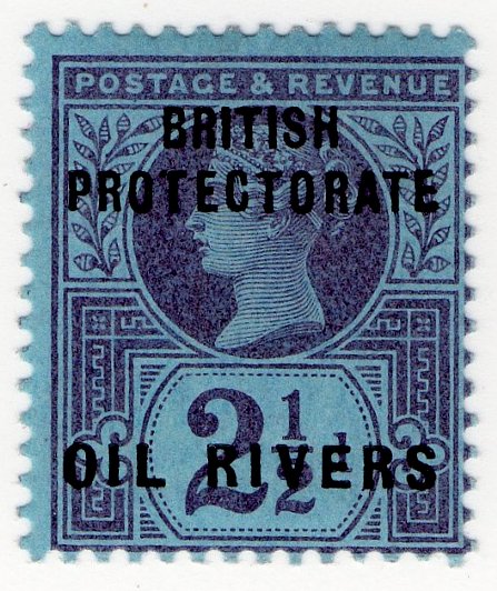 (I.B) Niger Coast Postal : Oil Rivers 2½d OP