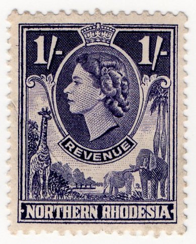 (I.B) Northern Rhodesia Revenue : Duty Stamp 1/-