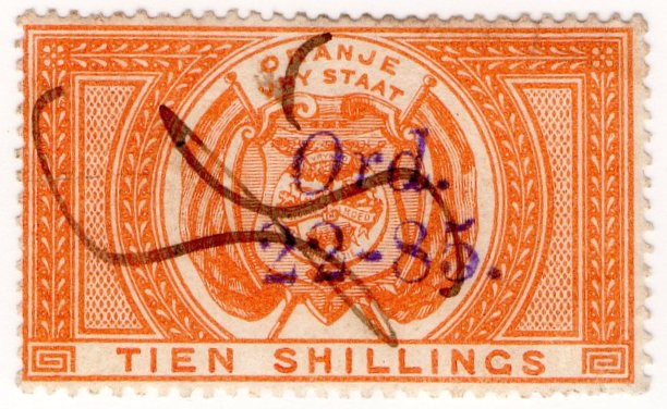 (I.B) Orange Free State Revenue : Legacy Duty 10/-