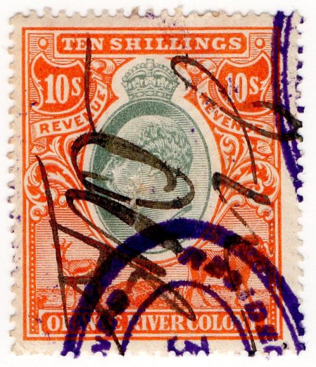 (I.B) Orange River Colony Revenue : Duty 10/-