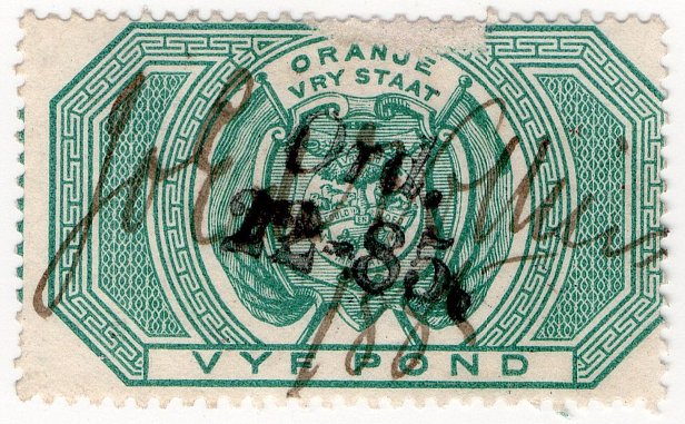 (I.B) Orange Free State Revenue : Legacy Duty £5