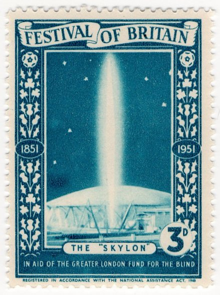 (I.B) Festival Of Britain 1951 : Skylon 3d