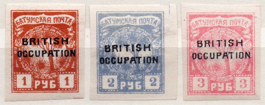(I.B) Batum : British Occupation Overprint Collection (A)