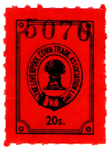(I.B) Liverpool Corn Trade Association : Fee Stamp 20/-