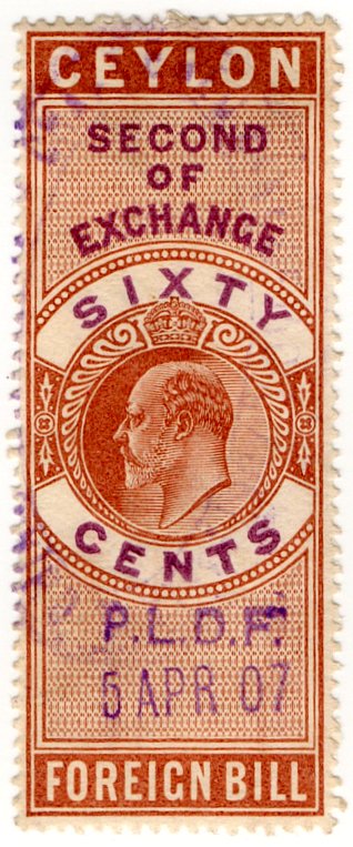(I.B) Ceylon Revenue : Foreign Bill 60c