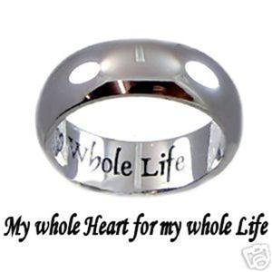 SIZE 6 Poesy or Promise Ring Whole Heart Whole Life Wedding CLEARANCE SALE