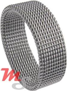 Womens Stainless Steel Mesh Ring Sizes 5 - 10