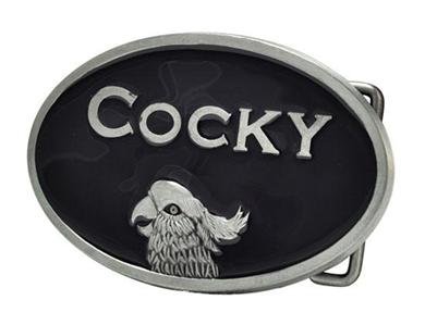 Cocky Belt Buckle Black TV Show Bones Funny Metal Buckle