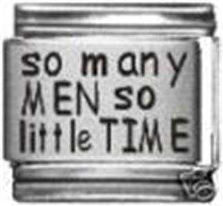 So Many Men So Little Time Italian Charm