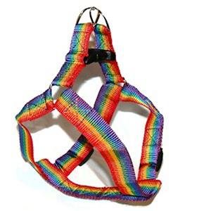 Gay Pride Nylon Dog Harness Rainbow Pet Harness