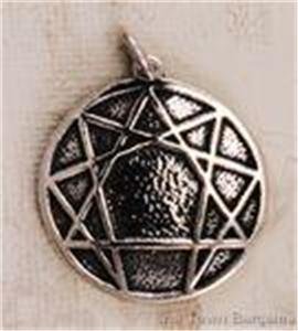 O.925 Sterling Silver Ennegram Pendant Solid Enneagram Personality Types