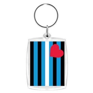 Leather Flag Acrylic Keychain Key Chain Leather Pride