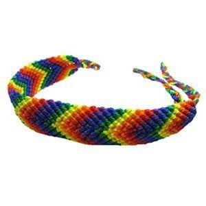 Gay Pride Friendship Bracelet Rainbow and Bear Pride