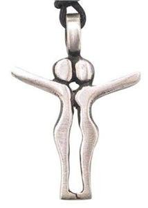 Man Woman Lovers Pewter Pendant Necklace Heterosexual Bisexual