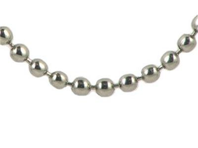 Stainless Steel Ball Chain Bead Chain 18 inch x 3 mm