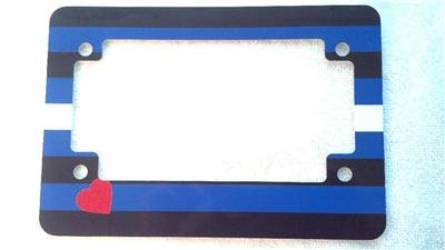 Motorcycle License Plate Frame Biker Leather Pride