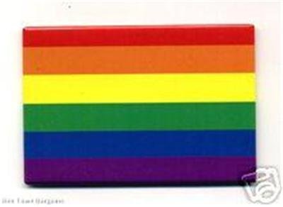 Gay Pride Flag Metal Refrigerator Magnet Lesbian