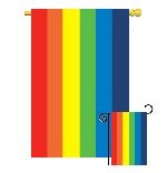 Garden Flags Rainbow Gay Pride Themed 13 Inch x 18 Inch