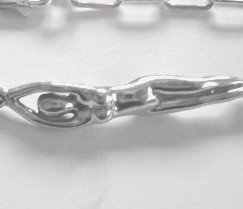 Silver WOMAN Link BRACELET NUDE LESBIAN INT