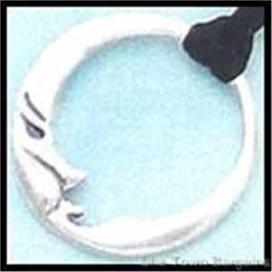 Silver Floating Moon Pendant