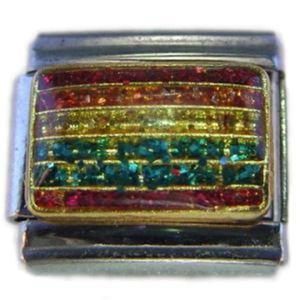 Gay Pride Rainbow Flag Italian Charm
